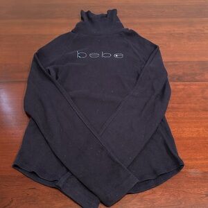 BEBE navy blue turtle neck